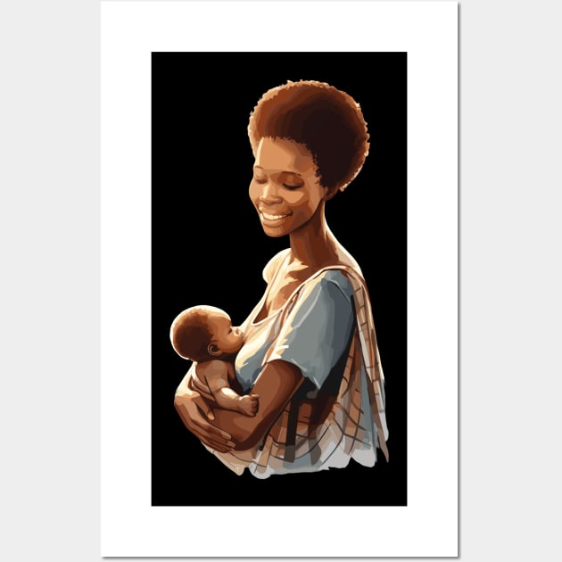Afrocentric Mother And Baby Wall Art by Graceful Designs